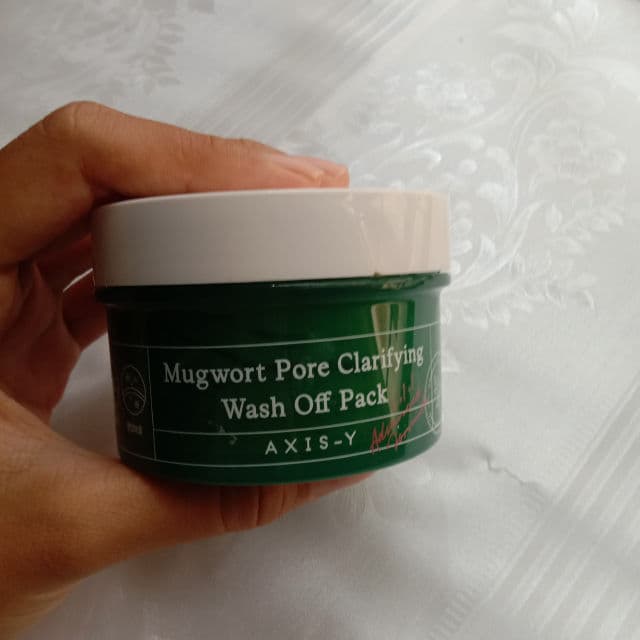 AXIS-Y Mugwort Pore Clarifying Wash Off Pack review photo by milkstrwbrryy