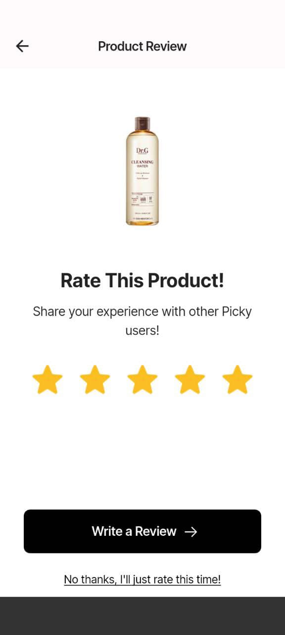 DR.G Cleansing Water review photo by Evelyndelacruz