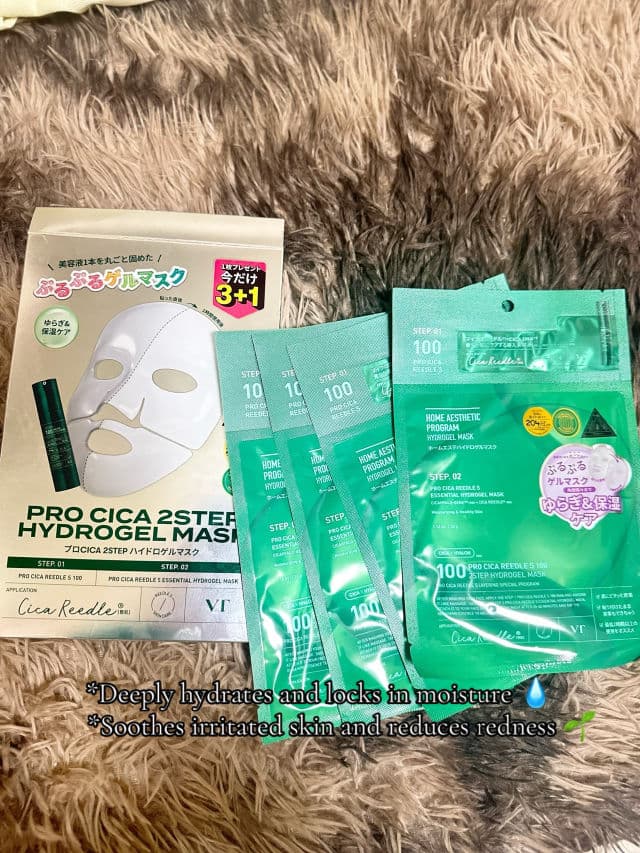 VT COSMETICS Pro Cica Reedle Shot 100 2-Step Hydrogel Mask review photo by Roshni4