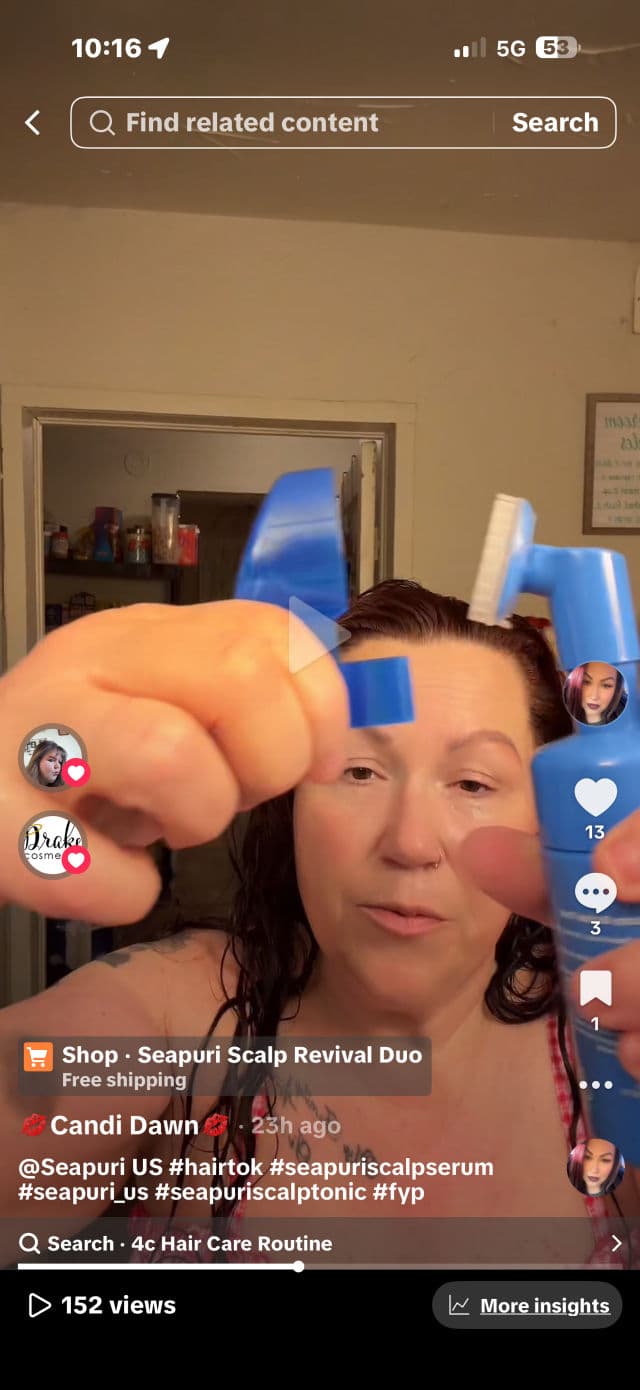 Seapuri Scalpy Bubble Tonic review photo by CandiDawn