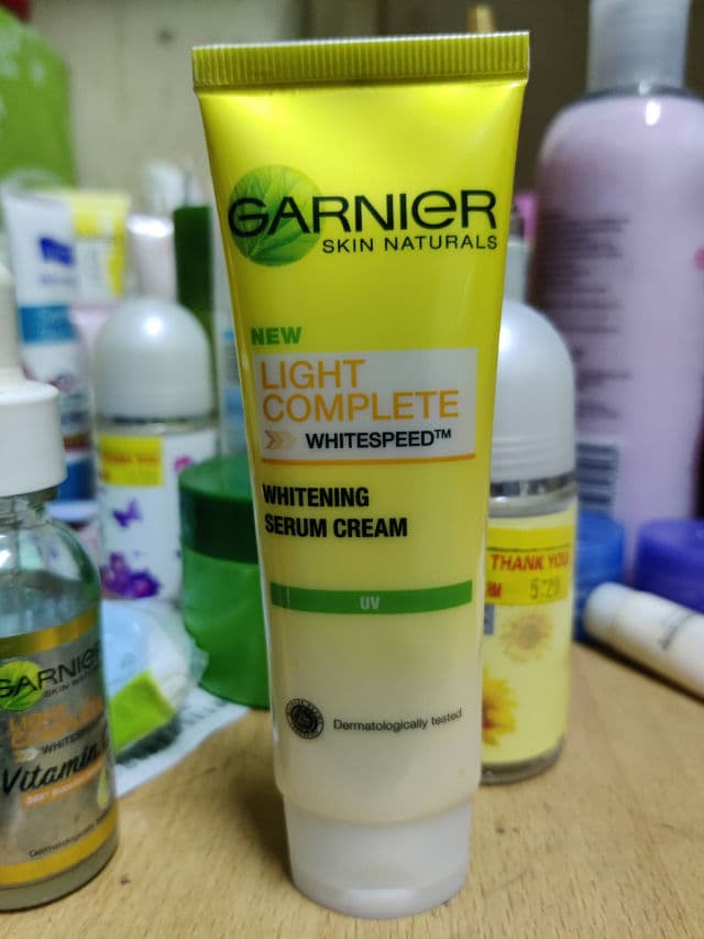 Garnier Light Complete White Speed 12H Shine-Free Whitening Serum Cream review photo by aininsopiaaa