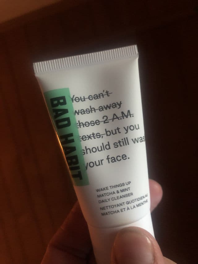 BAD HABIT Wake Things Up Matcha & Mint Daily Cleanser review photo by alexxxx