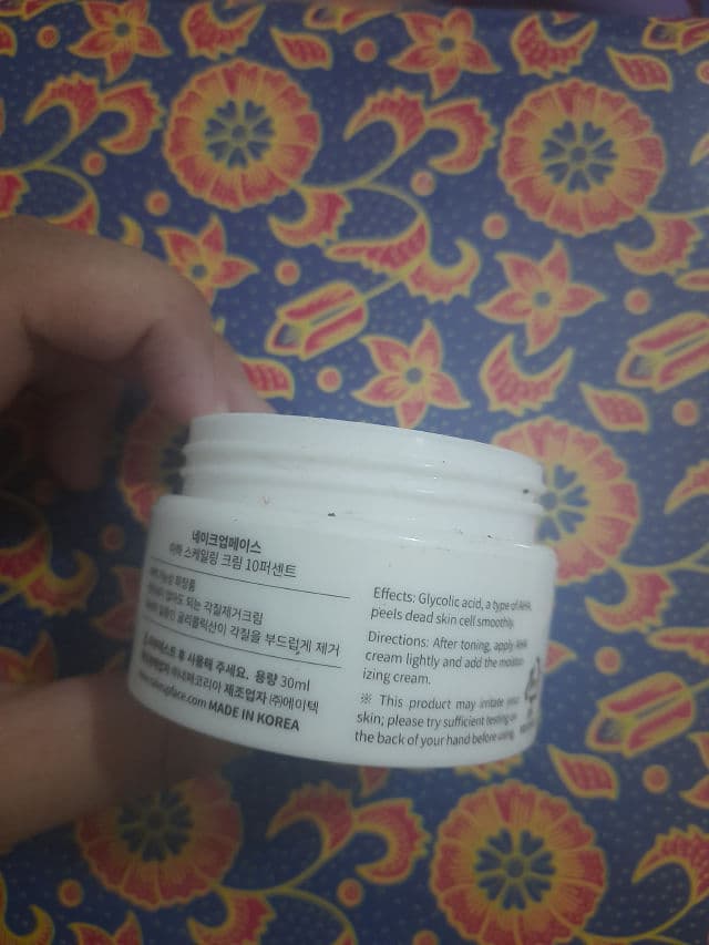 Nakeup Face 10% Glycolic Acid AHA Scaling Cream review photo by alifa0509