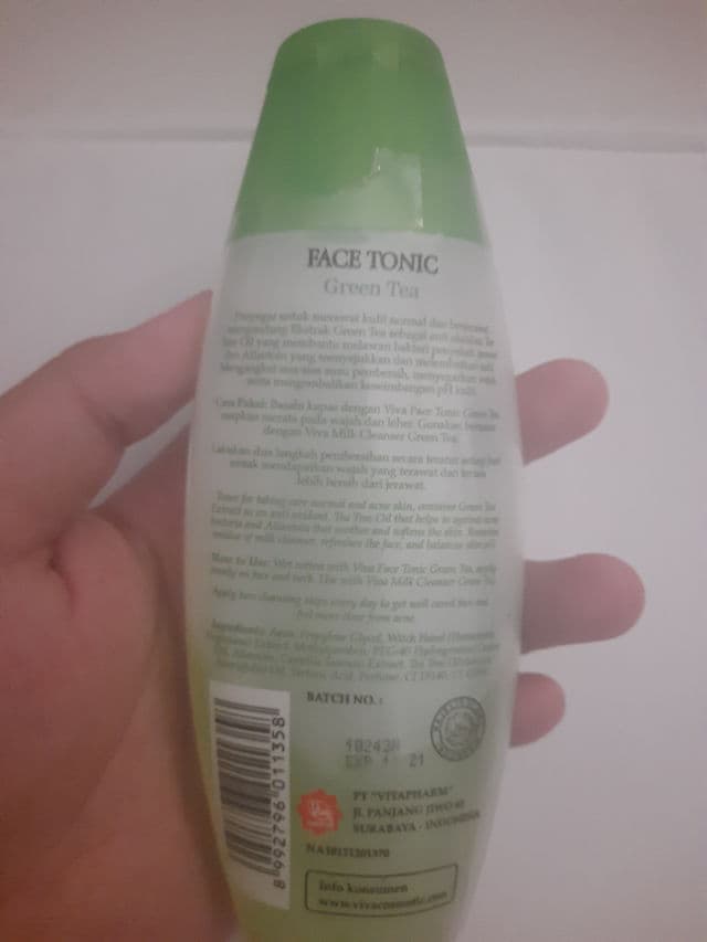 Viva Face Tonic Green Tea review photo by alifa0509