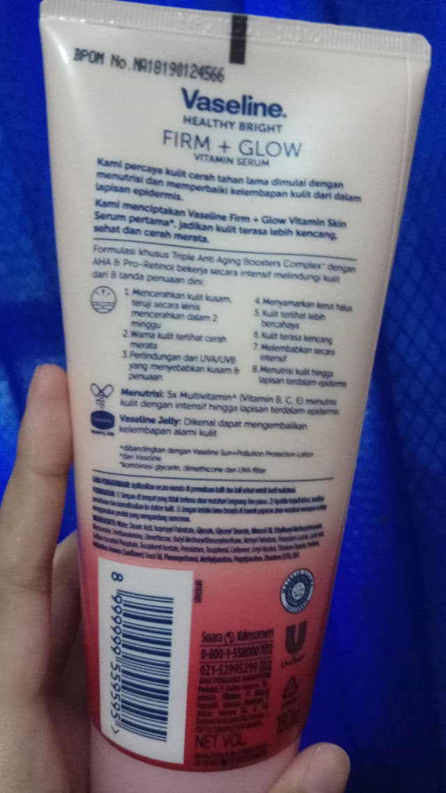 Vaseline Healthy Bright Vitamin Body Serum Firm Glow review photo by theprettyyouu