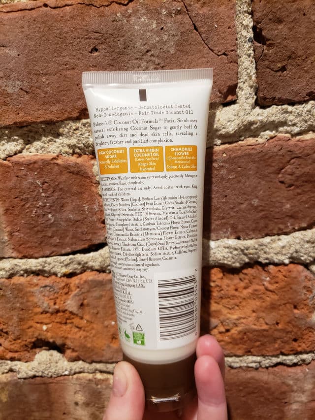 Palmer's Coconut Oil Formula Coconut Sugar Facial Scrub review photo by aloozer