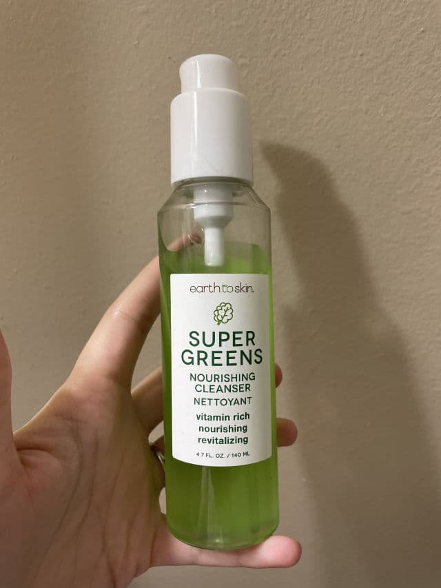 Earth to Skin Super Greens Nourishing Face Cleanser review photo by alycia