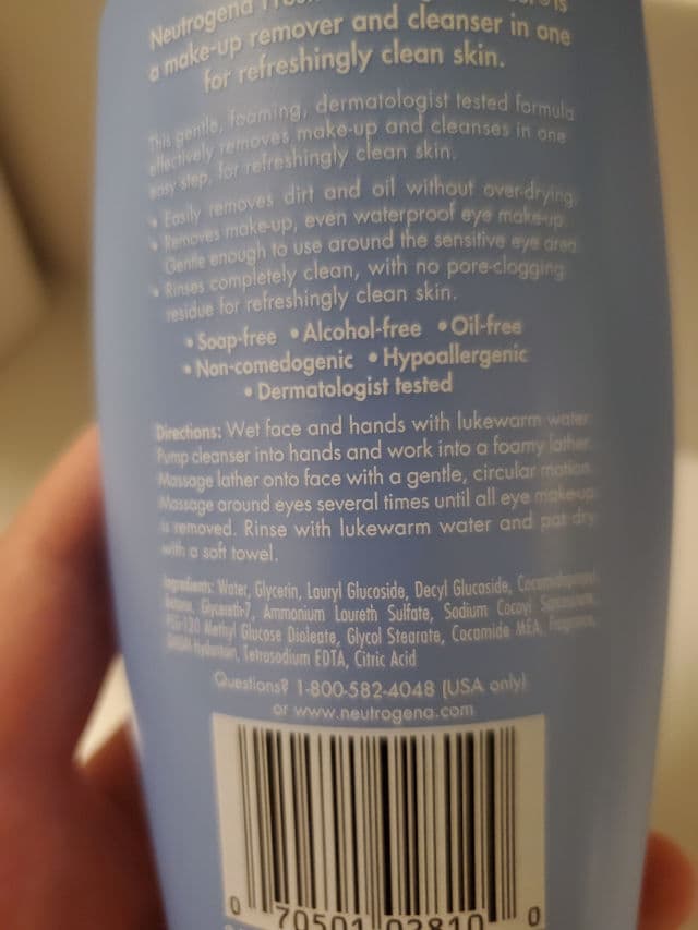 Neutrogena Fresh Foaming Cleanser review photo by anamishublog