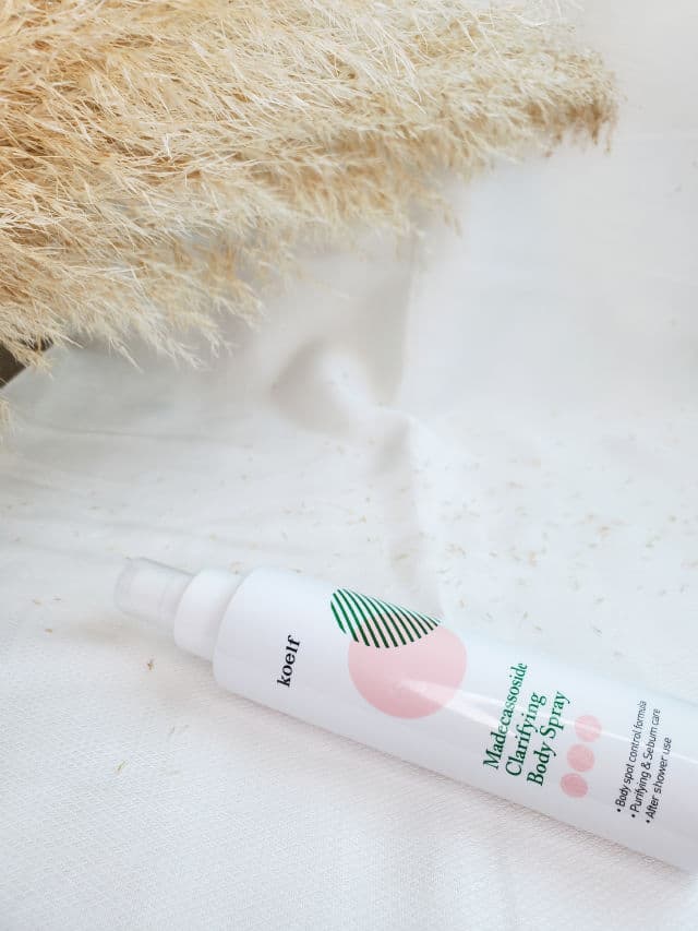 Koelf Madecassoside Clarifying Body Spray review photo by anamishublog