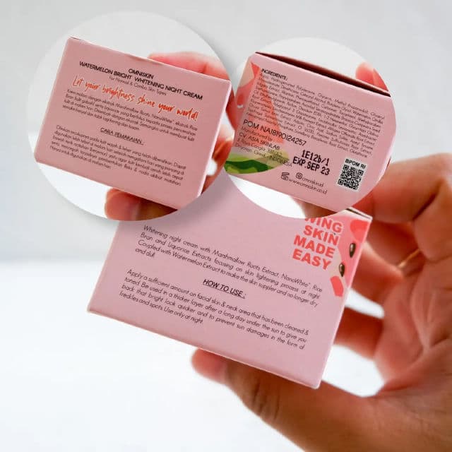 OMNISKIN Watermelon Bright – Whitening Night Cream review photo by anandadppl