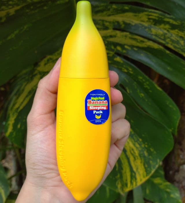 TONYMOLY Magic Food Banana Sleeping Pack review photo by anatriesskincare
