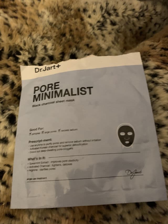 Dr. Jart+ Pore Minimalist Mask review photo by ashysaurusrex