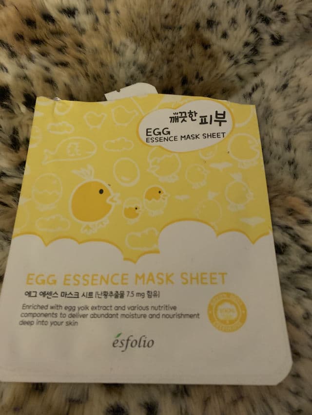 ESFOLIO Clean Skin Essence Mask Sheet (Egg) review photo by ashysaurusrex
