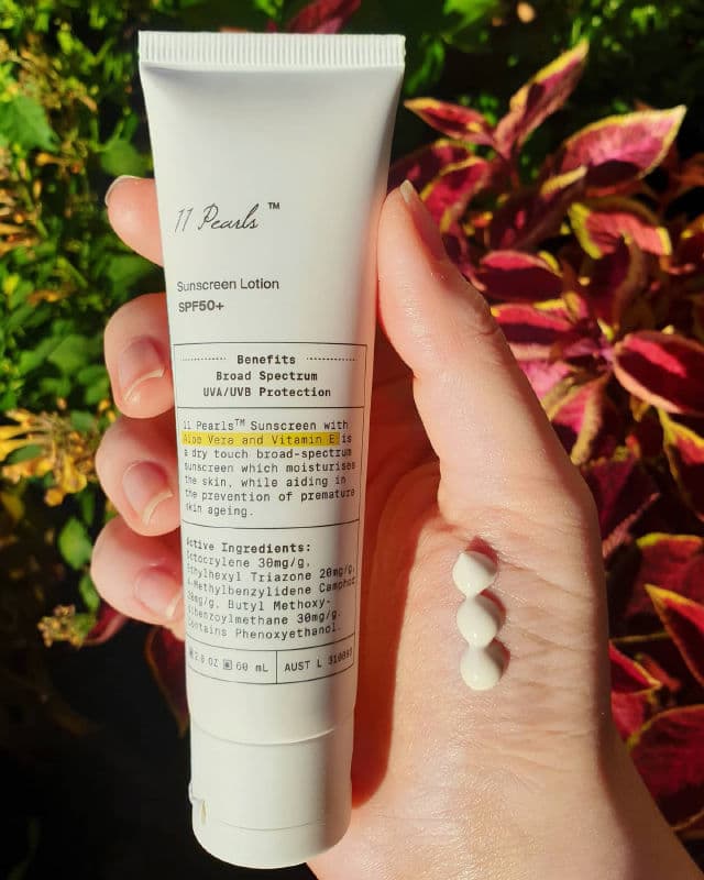 11 Pearls Sunscreen Lotion SPF50+ review photo by askinmood