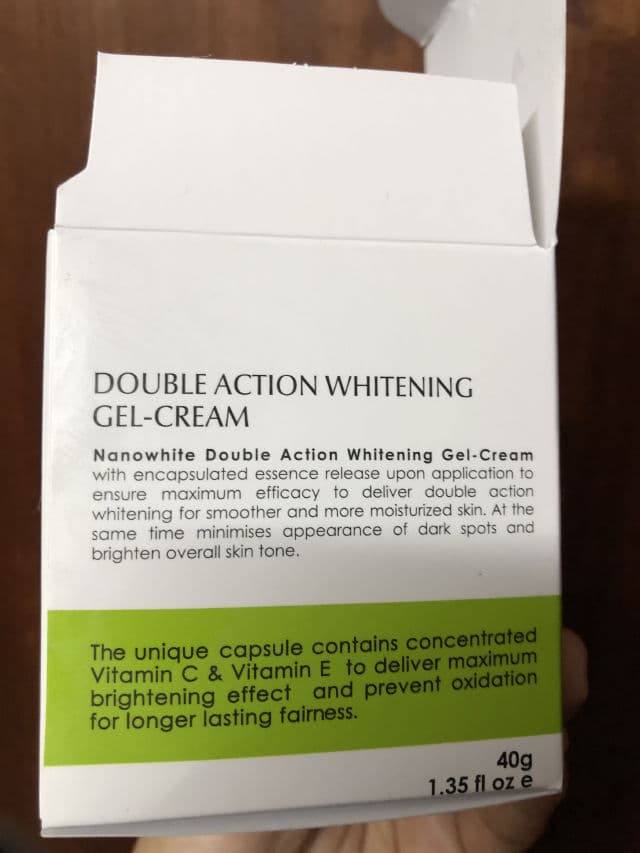 Nano White Double Action Whitening Gel Cream review photo by athirahlani
