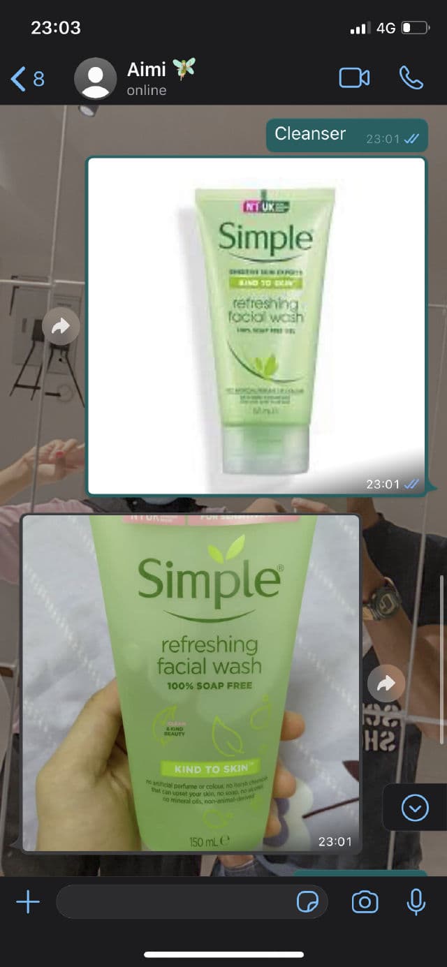 Simple Kind To Skin Refreshing Facial Wash review photo by atiekahs