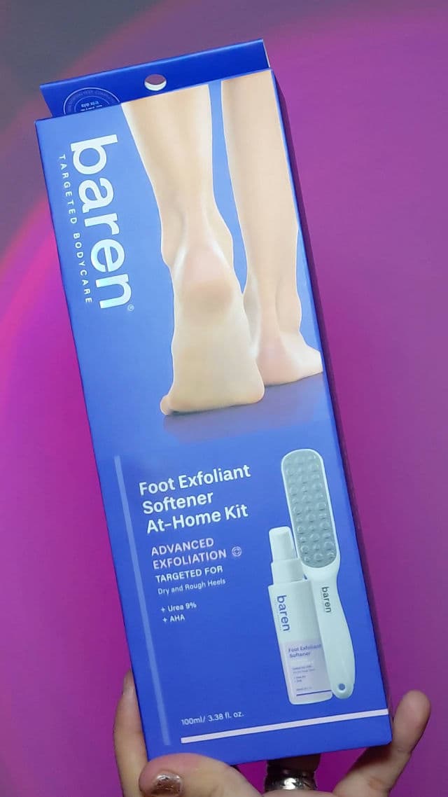Baren Foot Softener At-home Kit: Foot File & Callus Softener Spray review photo by Mckeline