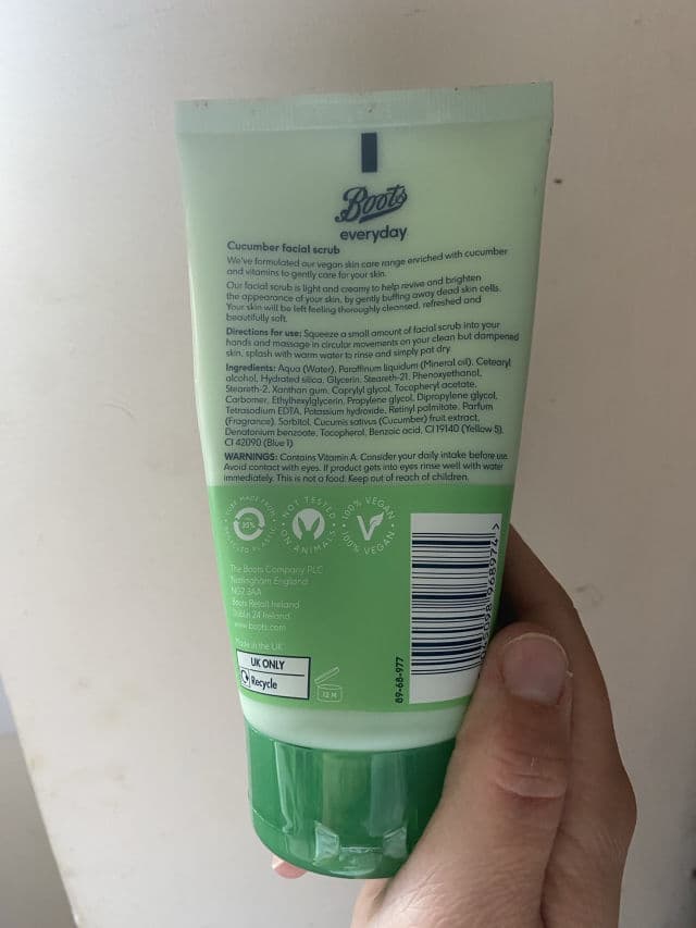 Boots Everyday Cucumber Facial Scrub review photo by MomoLove