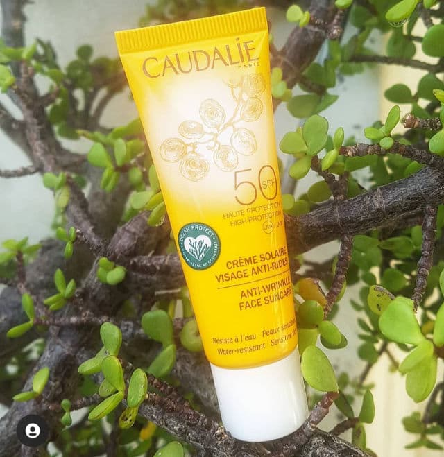 Caudalie Paris Anti-Wrinkle Face Suncare SPF50 review photo by babyface