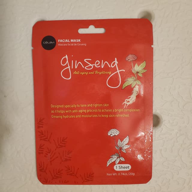Celavi Ginseng Facial Sheet Mask review photo by beautybonnebeth