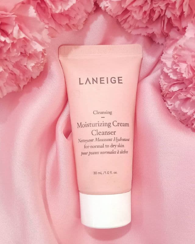 Laneige Moist Cream Cleanser review photo by beautytutorblog