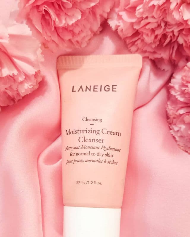 Laneige Moist Cream Cleanser review photo by beautytutorblog