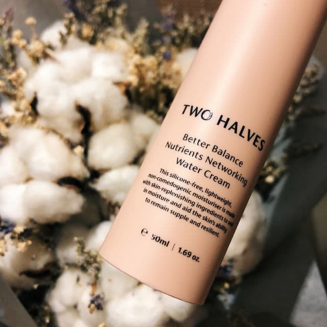 Two Halves Better Balance Nutrients Networking Water Cream review photo by bellehasface