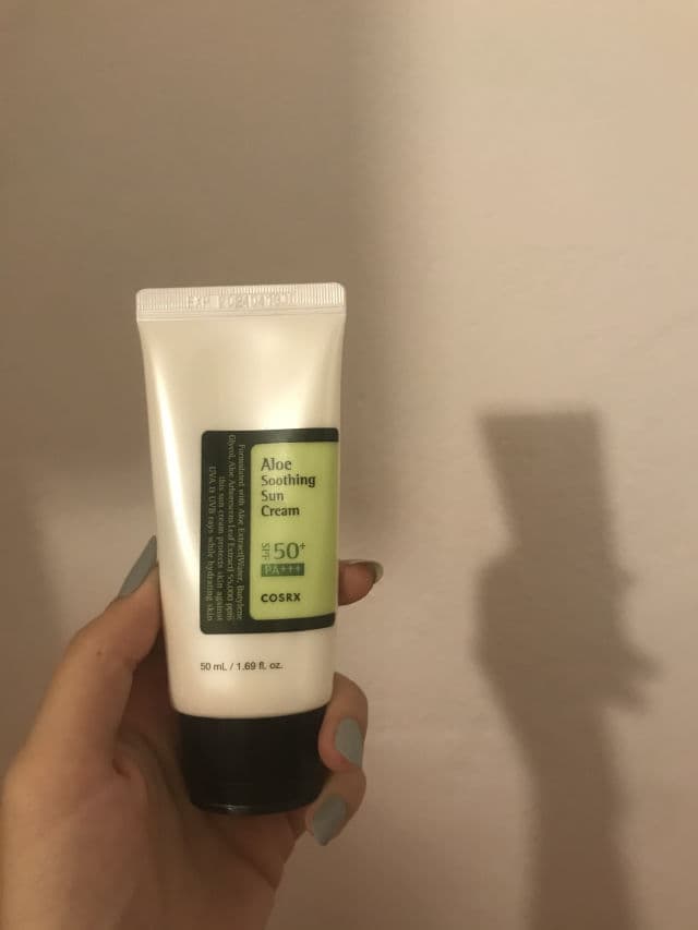 COSRX Aloe Soothing Sun Cream SPF50+ PA+++ review photo by biggiliee