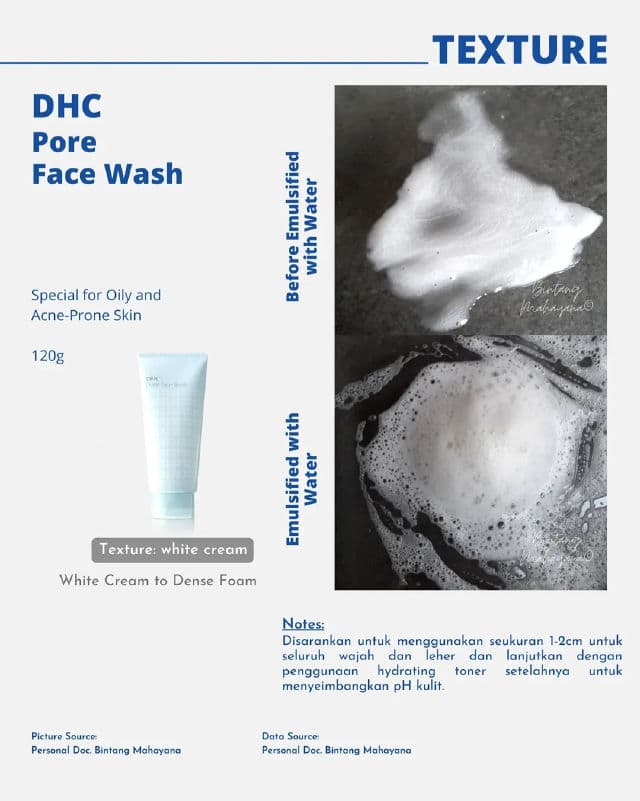 DHC Pore Face Wash review photo by bintangmhyn