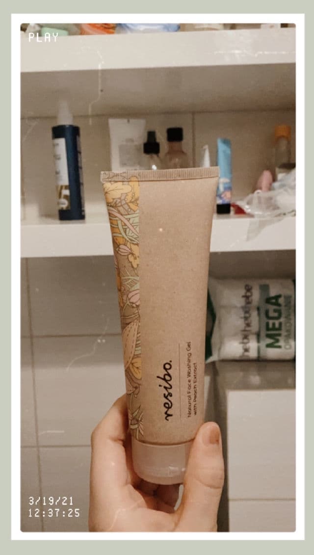 Resibo Natural Face Washing Gel with Peach Extract review photo by blondeskin 
