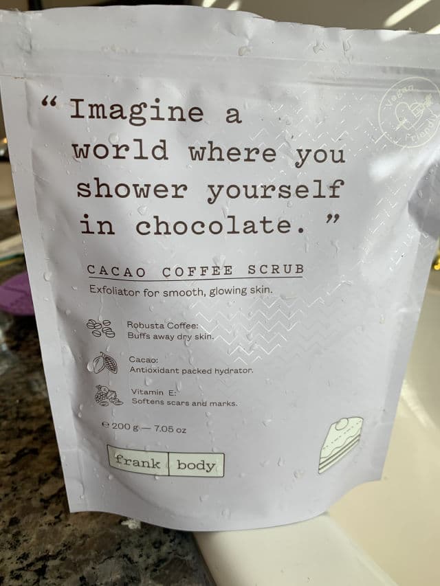 Frank Body Original Coffee Scrub review photo by bottomoftheboxbeauty