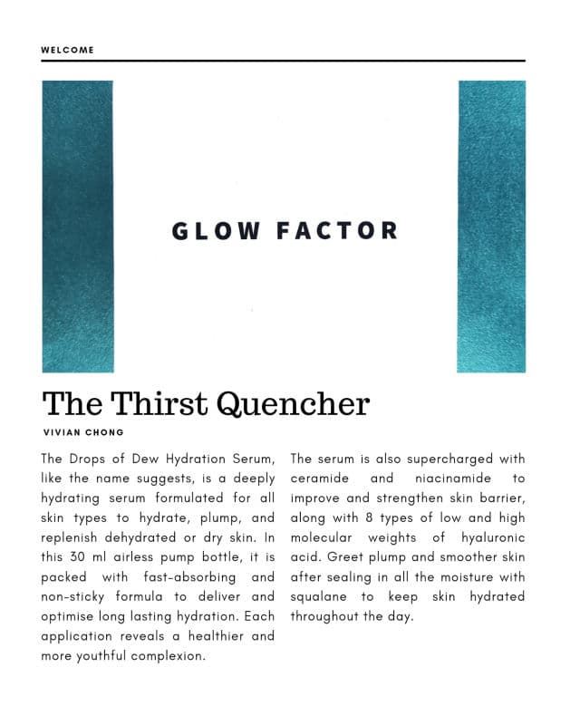 Glow Factor Drops of Dew Hydration Serum review photo by bubblyvivi