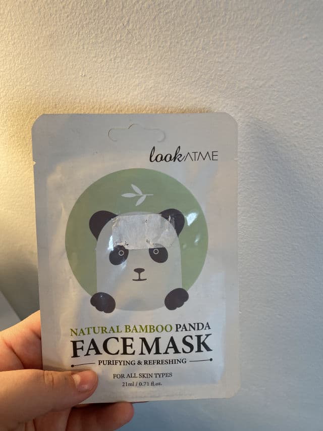 Look At Me Natural Bamboo Panda Face Mask review photo by butfirstproduct