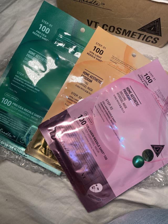 VT COSMETICS Collagen Reedle Shot 100 2-Step Hydrogel Mask review photo by yaisypaola