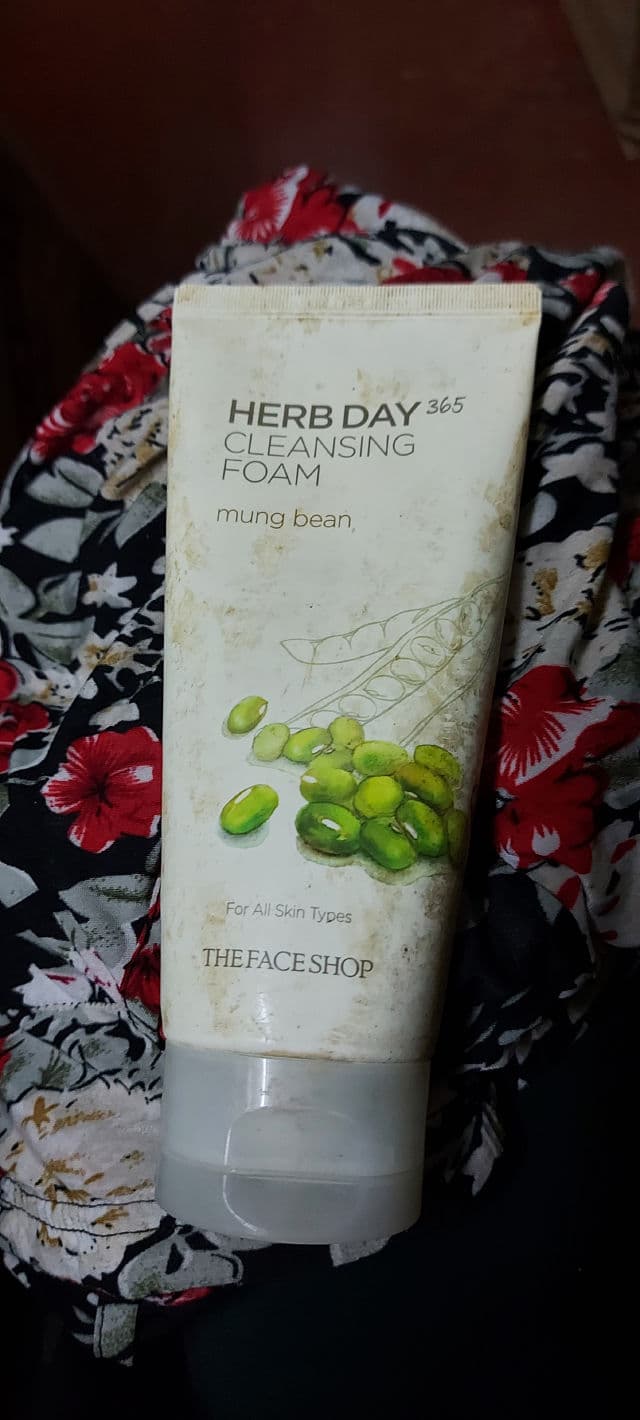THE FACE SHOP Herb Day 365 Cleansing Foam Mung Beans review photo by caerusnana