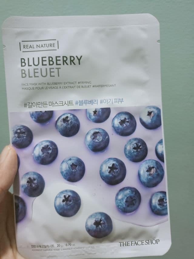 THE FACE SHOP Real Nature Face Mask (Blueberry) review photo by canvas28
