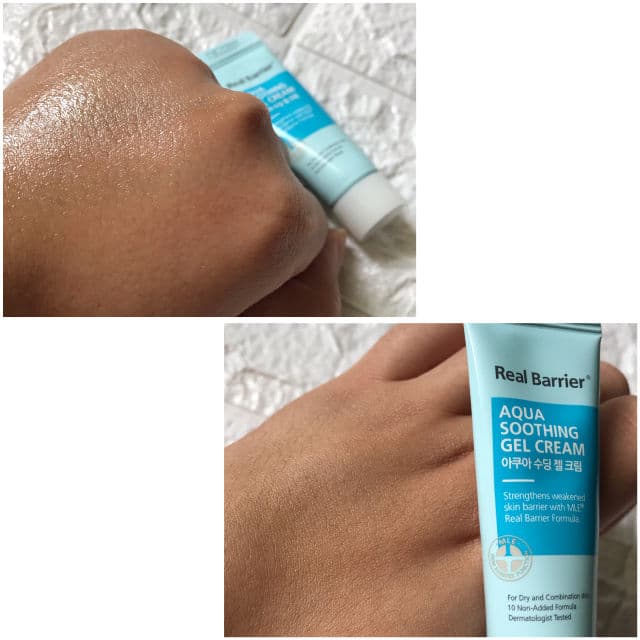 Real Barrier Aqua Soothing Cream review photo by caramelskindiary