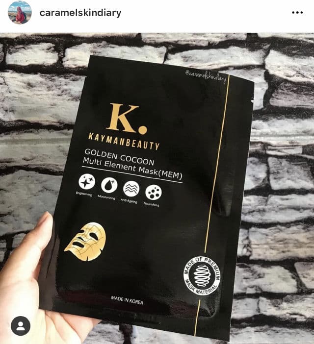 Kayman Beauty Golden Cocoon Multi Element Mask review photo by caramelskindiary
