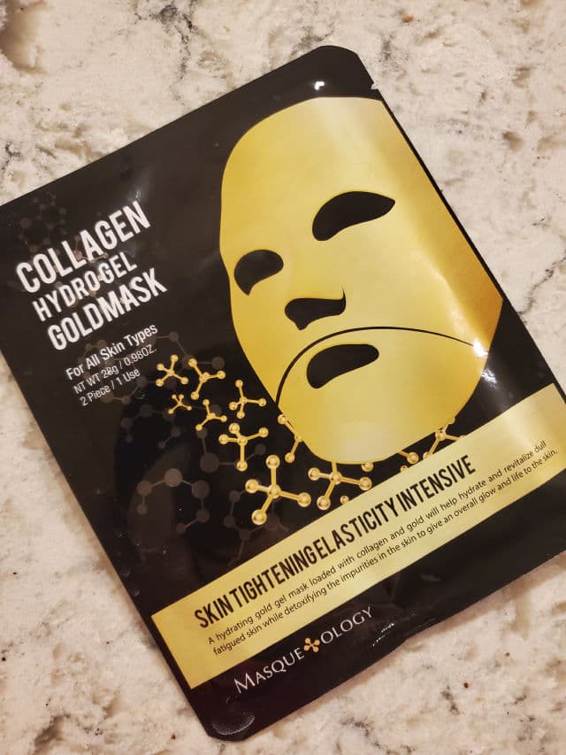 Masqueology Gold Collagen Hydro-Gel Mask review photo by tryingitwithCassie