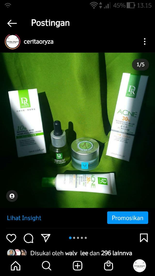 Dr. Hsieh 30% Mandelic Acid Anti-Acne Gel review photo by ceritaoryza