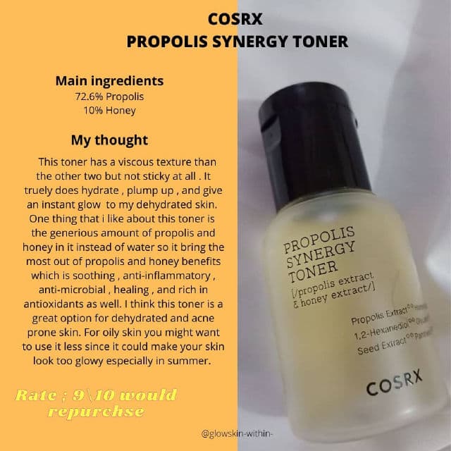 COSRX Full Fit Propolis Synergy Toner review photo by glowskinwithin