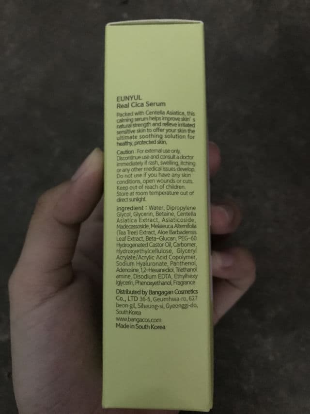 EUNYUL Real Cica Serum review photo by chiera