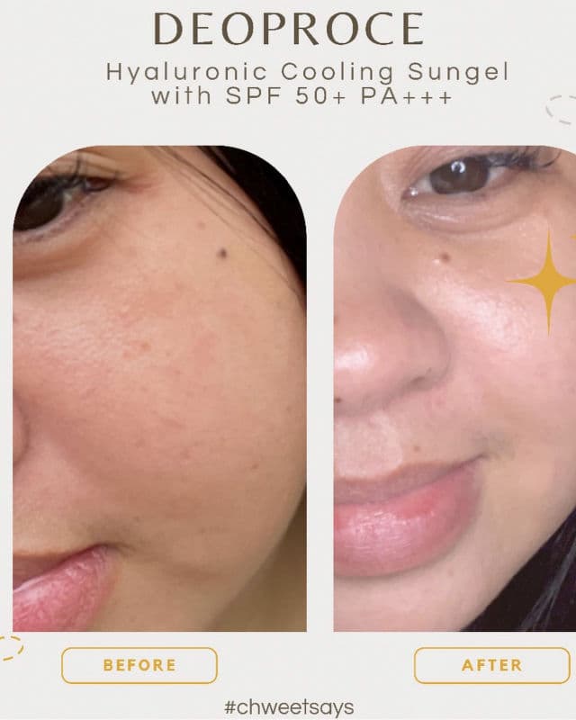 Deoproce Hyaluronic Cooling Sun Gel SPF 50+/PA+++ review photo by chweetsays