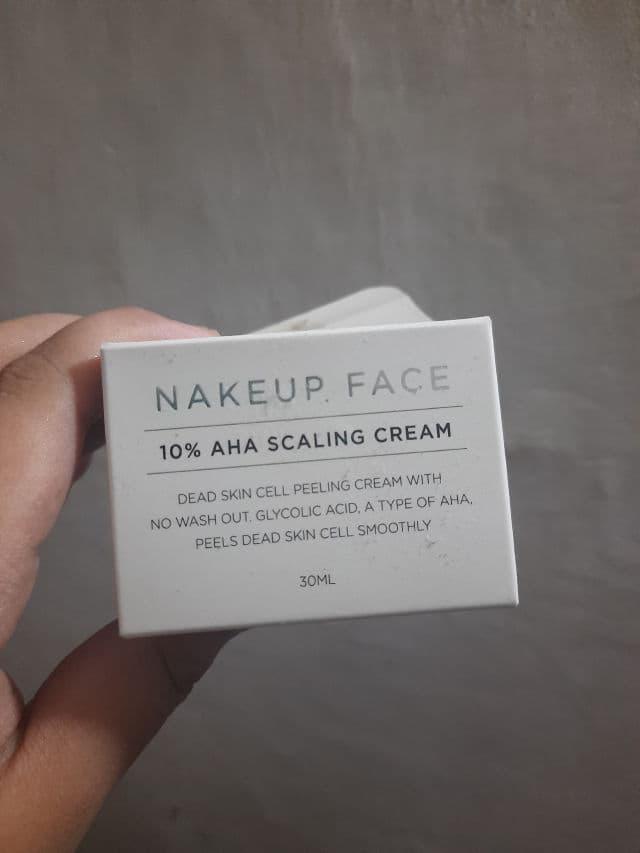 Nakeup Face 10% Glycolic Acid AHA Scaling Cream review photo by chxmoo