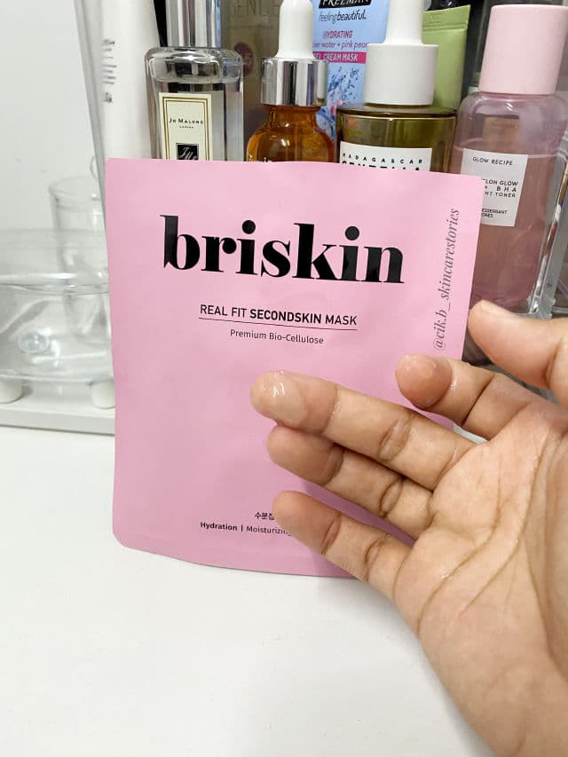 Briskin Real Fit Second Skin Mask - Hydration review photo by cikbskincarestories