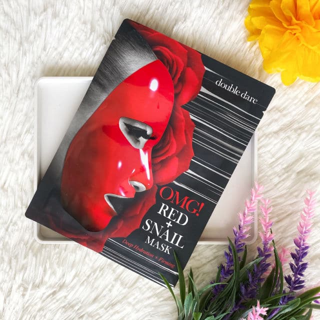 Double Dare OMG! Red + Snail Mask review photo by cikbskincarestories