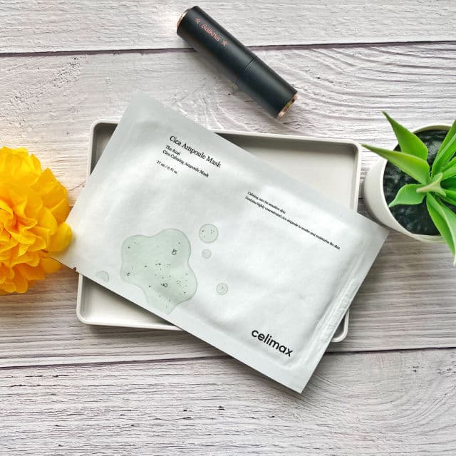 CELIMAX The Real Cica Calming Ampoule Mask review photo by cikbskincarestories