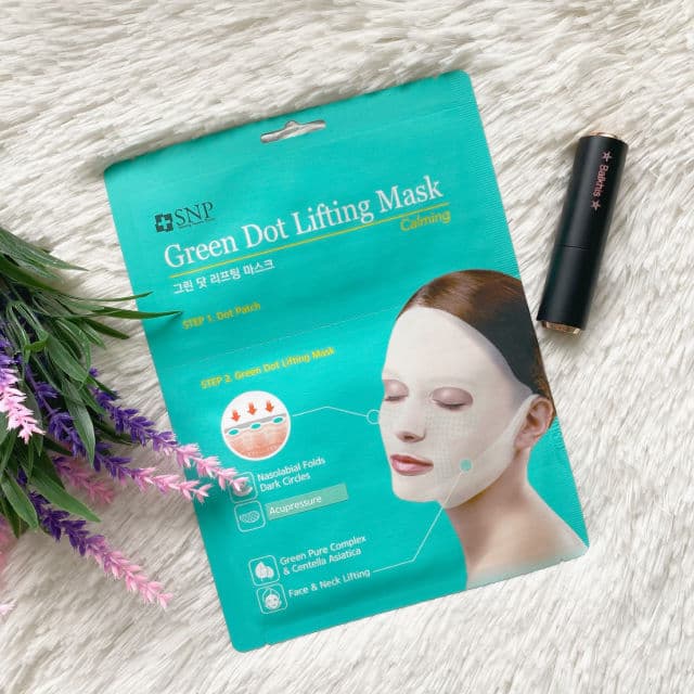 SNP Green Dot Lifting Mask - Calming review photo by cikbskincarestories