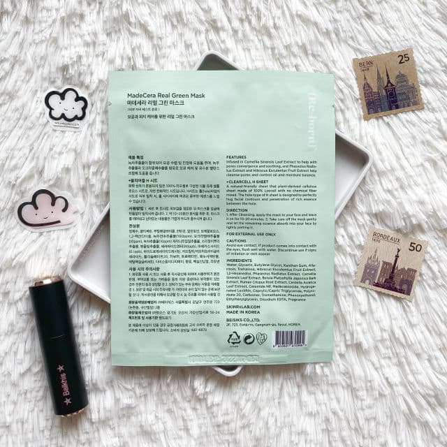 SkinRx Lab [Discontinued] MadeCera Real Green Mask (Re-born) review photo by cikbskincarestories