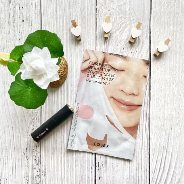 COSRX Balancium Comfort Ceramide Soft Cream Sheet Mask review photo by cikbskincarestories